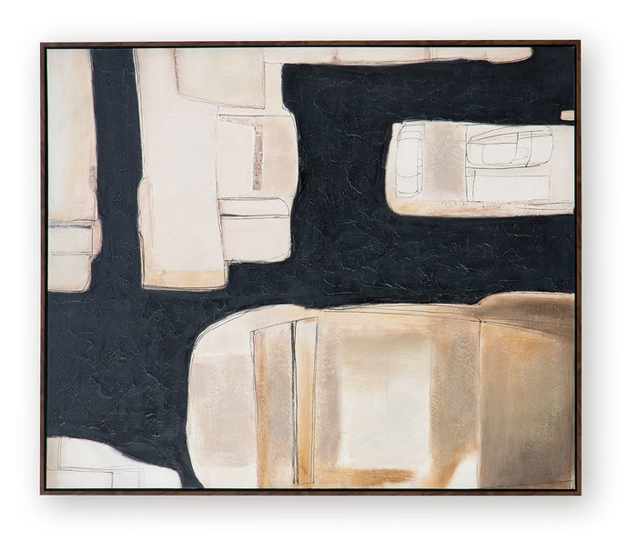 Feyville - Wall Art - Black / Brown / Cream image 4