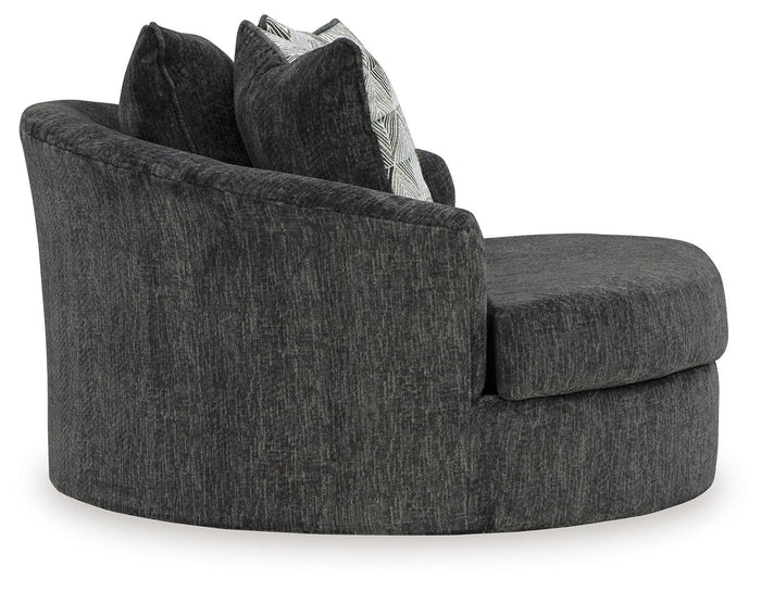 Biddeford - Oversized Swivel Accent Chair - Shadow image 2
