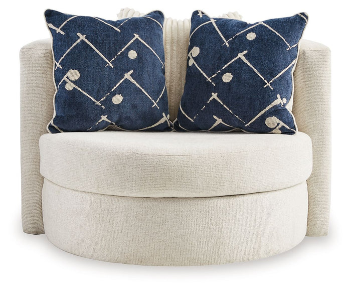 Padova - Swivel Accent Chair - Ivory image 4