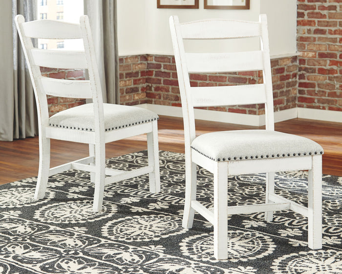 Valebeck - Dining UPH Side Chair (Set of 2) - Beige / White image 4