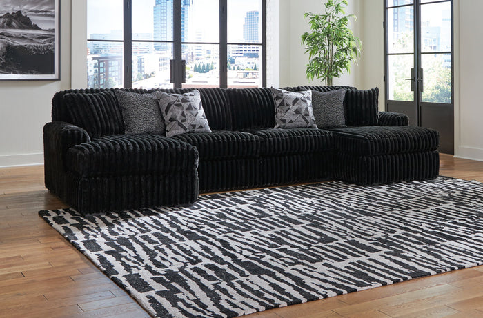 Midnight-Madness - 4 Piece Sectional Set image 9