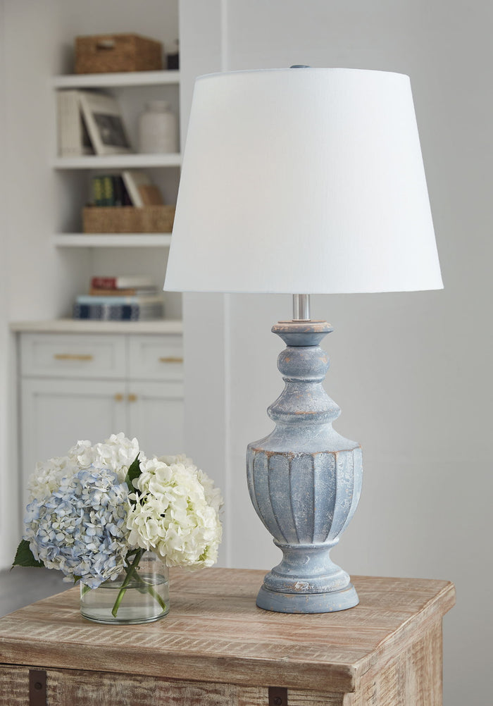 Cylerick - Terracotta Table Lamp - Antique Blue image 3