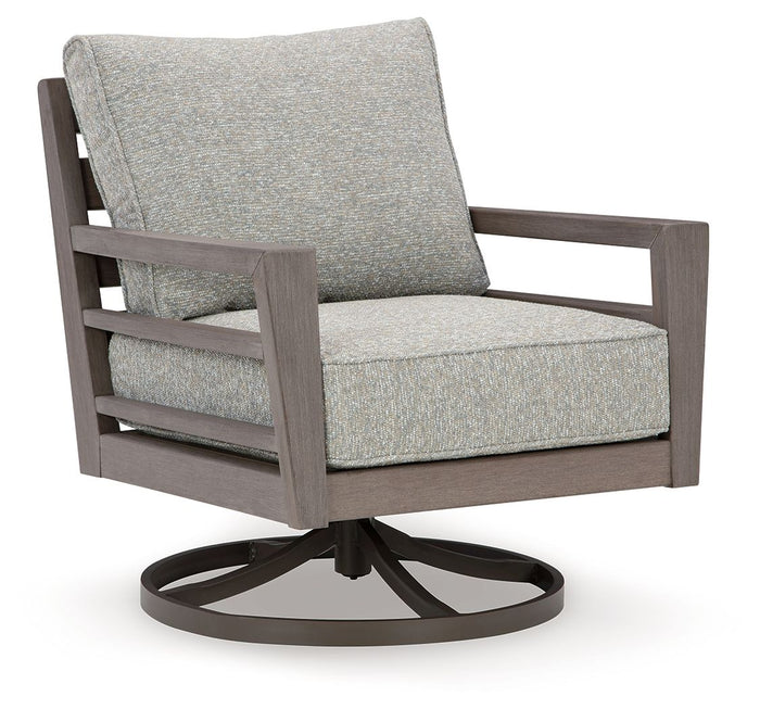 Hillside Barn - Swivel Lounge W/ Cushion - Gray / Brown image 1