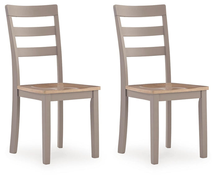 Harperfeld - Dining Room Side Chair (Set of 2) - Natural / Gray image 1