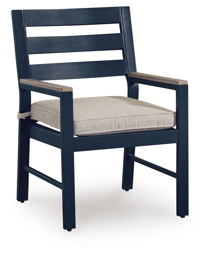 East Beach - Arm Chair With Cushion (Set of 2) - Blue image 4