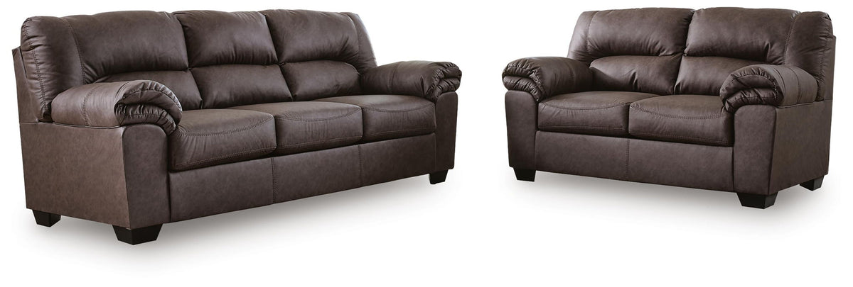 Dark Brown / 2 Pc. Sofa, Loveseat