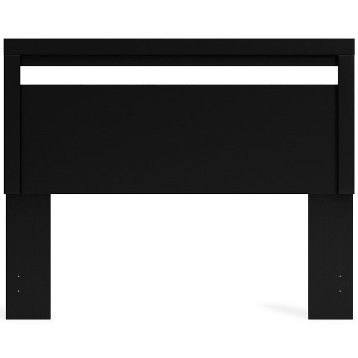 Finch - Queen Panel Headboard - Black image 4