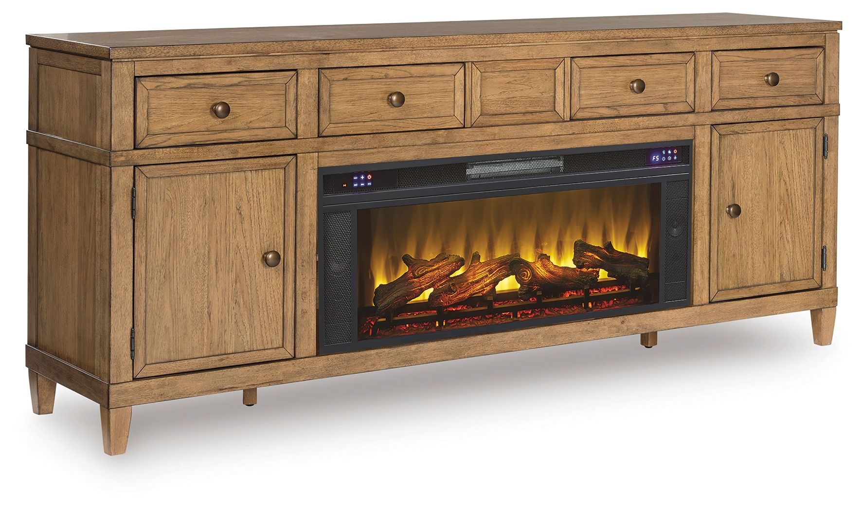 Light Brown / Faux Brick Fireplace Insert