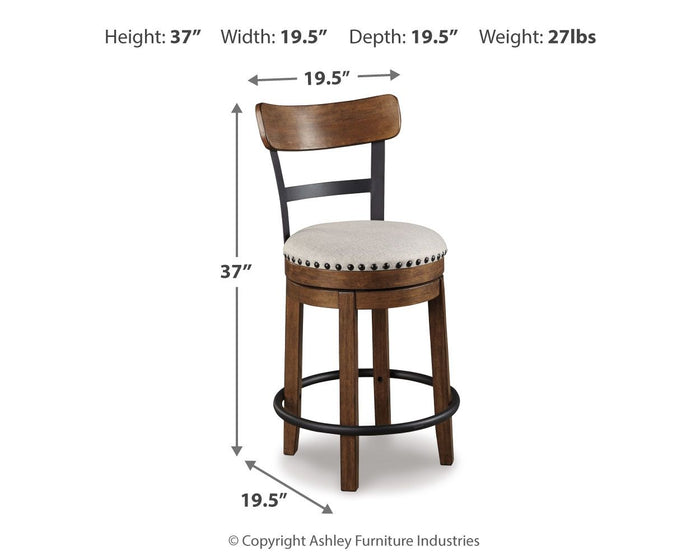 Valebeck - Full Back Swivel Stool image 7