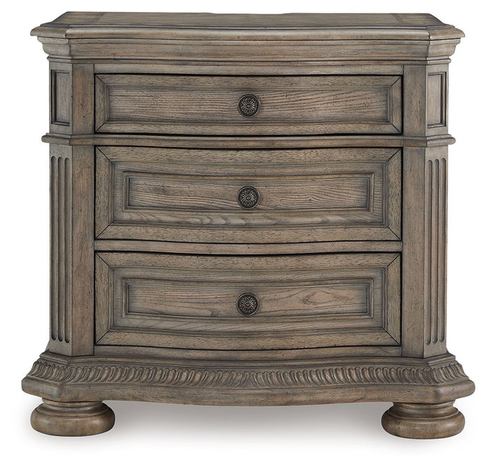 Ardenfield - Three Drawer Night Stand - Light Brown image 2