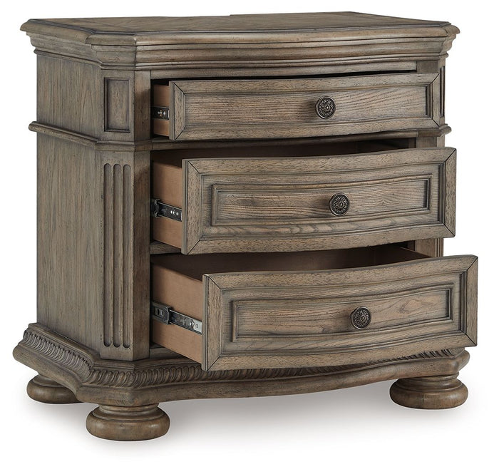 Ardenfield - Three Drawer Night Stand - Light Brown image 3