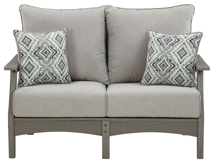 Visola - Loveseat w/Cushion - Gray image 2