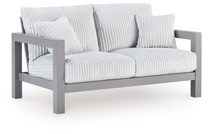 Hurley Park - Loveseat With Cushion - Gray image 4