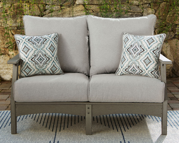 Visola - Loveseat w/Cushion - Gray image 3