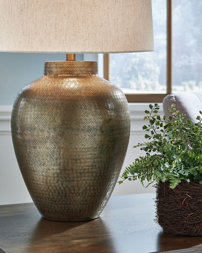 Madney - Metal Table Lamp - Antique Gold Finish image 4