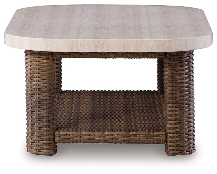 Dolan Creek - Rectangular Cocktail Table - Beige / Brown image 3