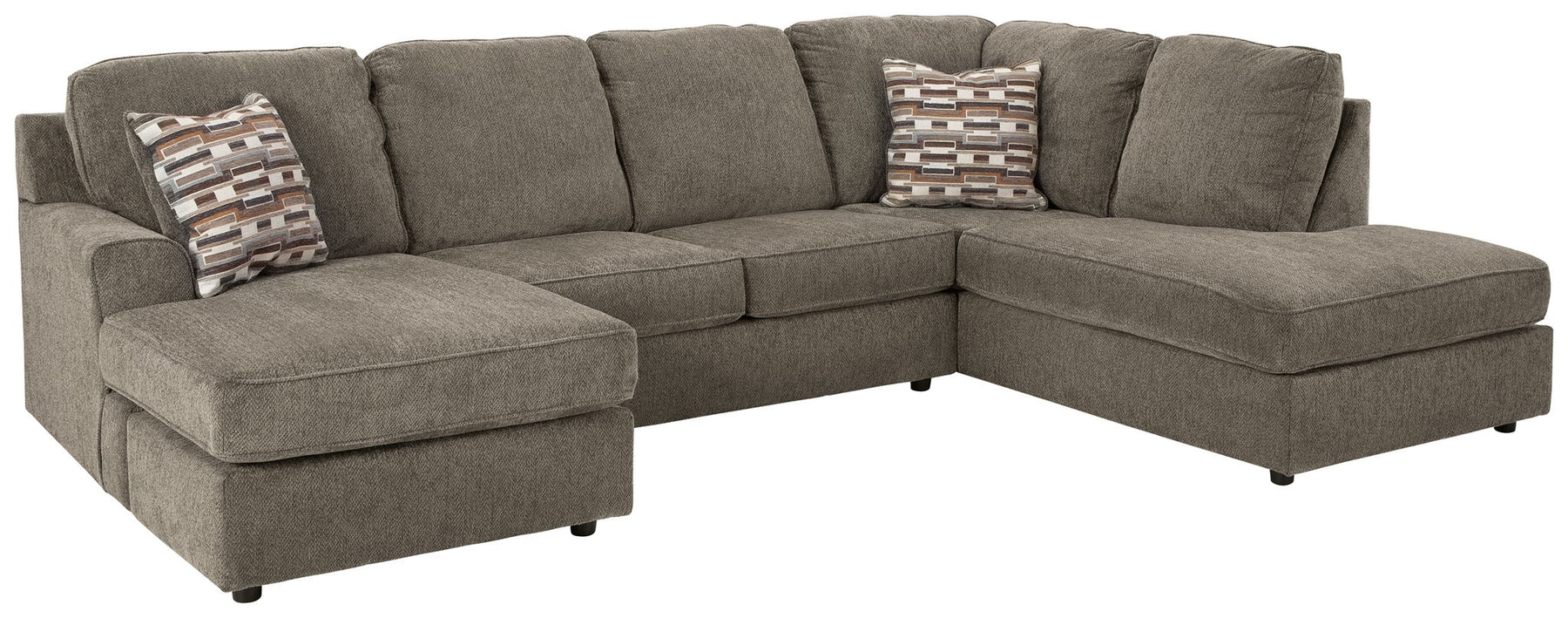 Beige / 2 Pc. Right Arm Facing Corner Chaise Sectional