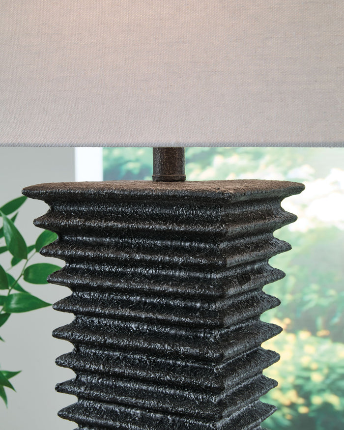 Golzar - Poly Table Lamp - Black image 3
