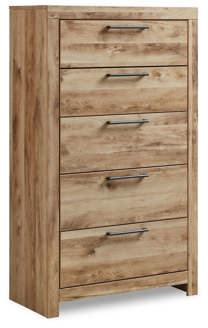 Hyanna - Five Drawer Chest - Tan Brown image 1