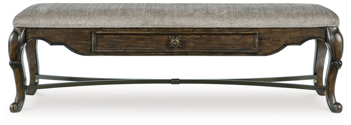 Maylee - Upholstered Storage Bench - Dark Brown image 4