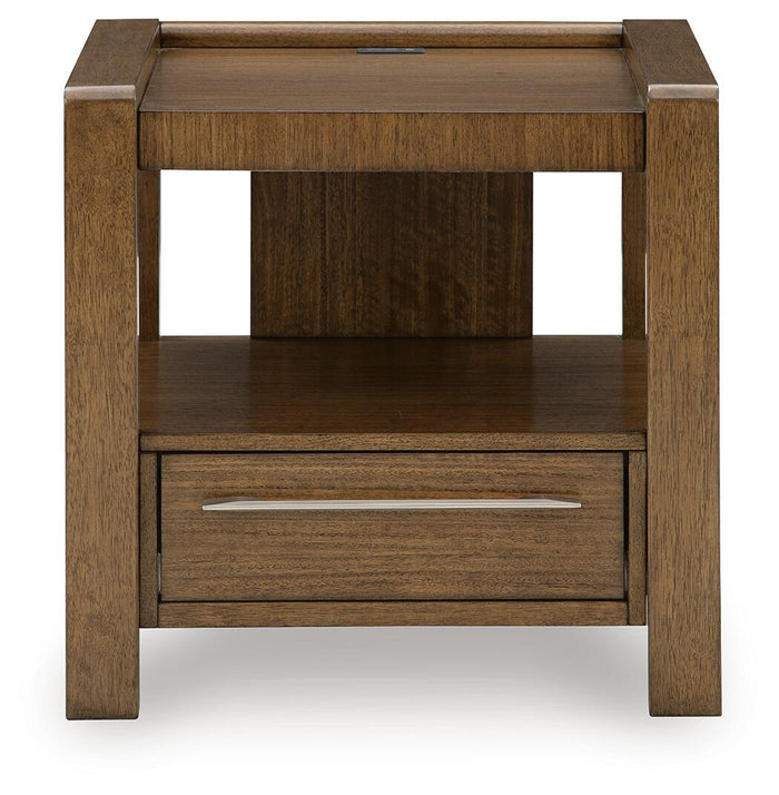 Marxmore - Square End Table - Brown image 4