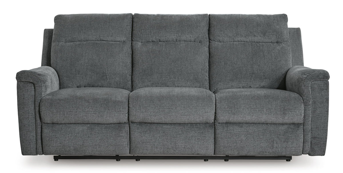Barnsana - Power Reclining Sofa - Fabric - Gravel
