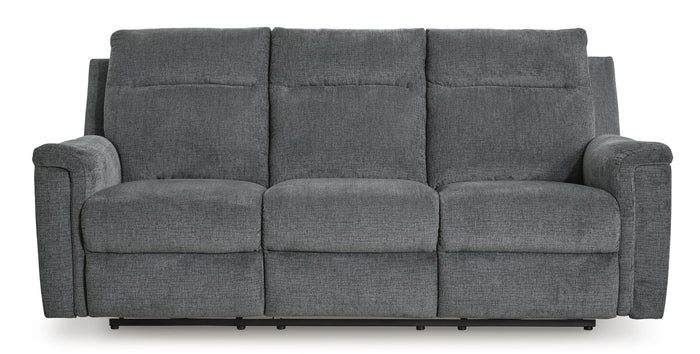 Barnsana - Power Reclining Sofa - Fabric - Gravel image 1