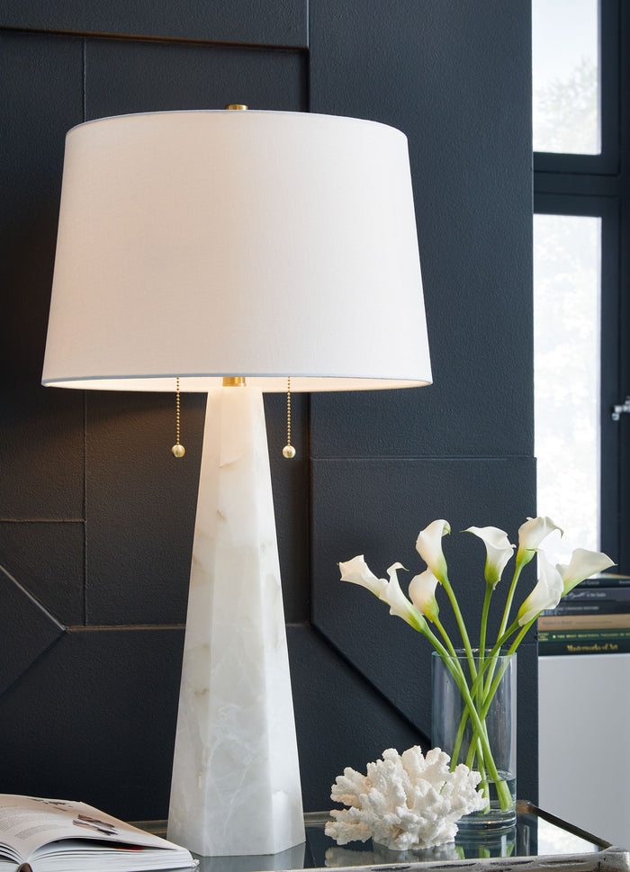 Laurellen - Alabaster Table Lamp - White image 4