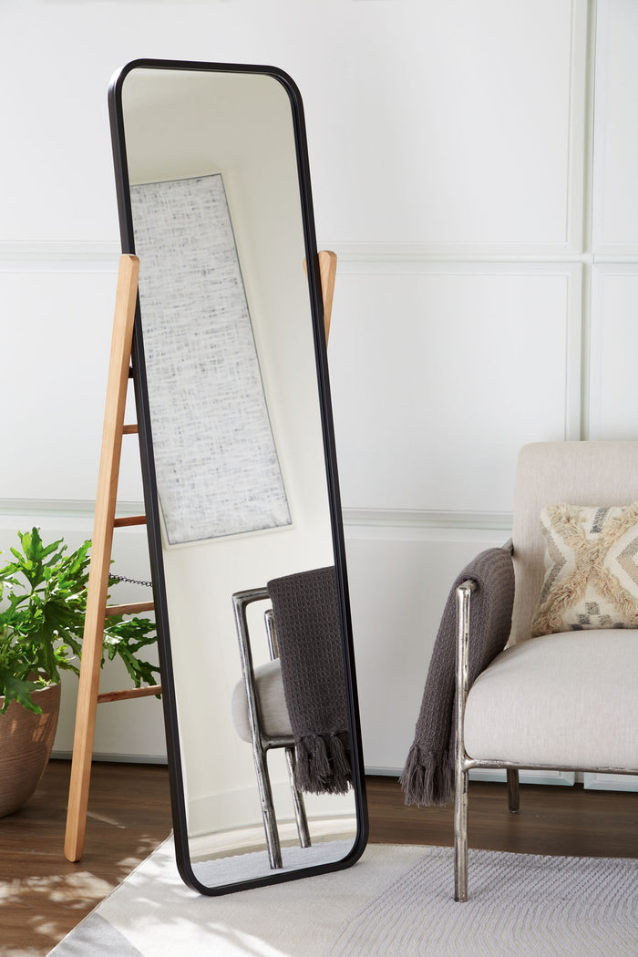 Bronick - Floor Mirror - Black / Brown image 4