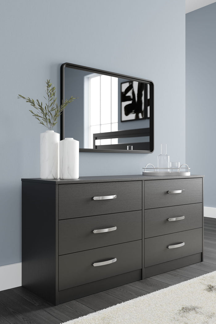 Finch - Six Drawer Dresser - 29'' Height - Black image 3