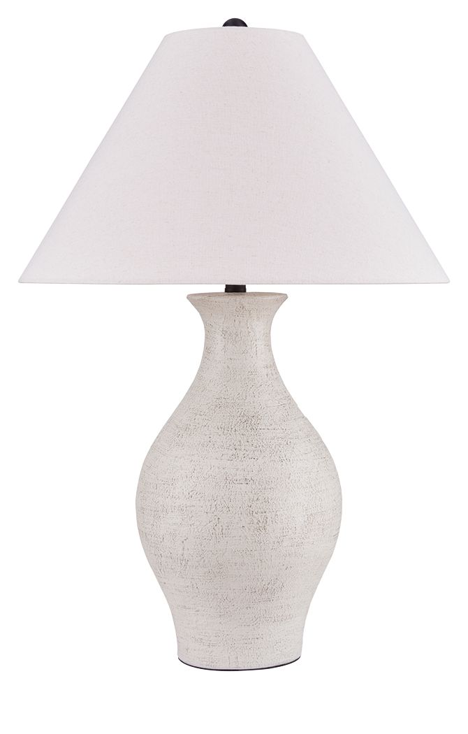 Ashbend - Ceramic Table Lamp - Antique White image 1