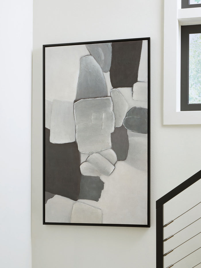 Adilson - Wall Art - White / Gray / Black image 3