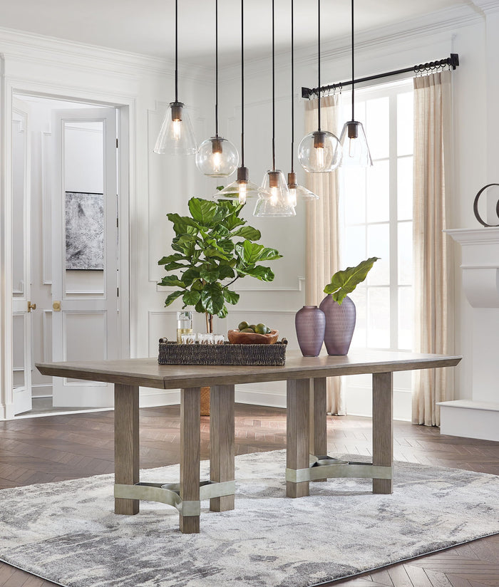 Chrestner - Rectangular Dining Room Table - Gray image 2