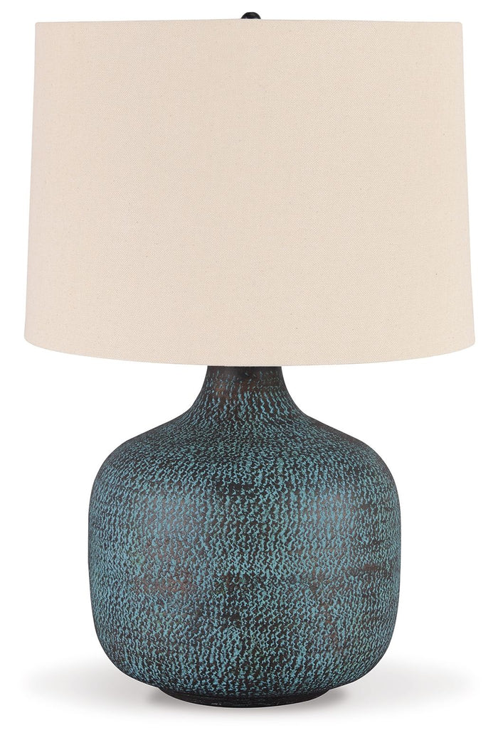 Malthace - Metal Table Lamp  - Patina image 1