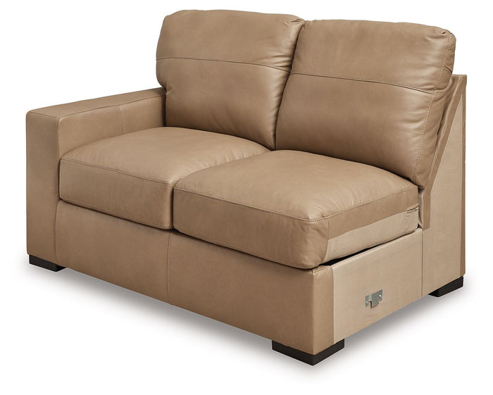 Bandon - 3-Piece Sectional With Laf Loveseat - Leather Match - Toffee image 3