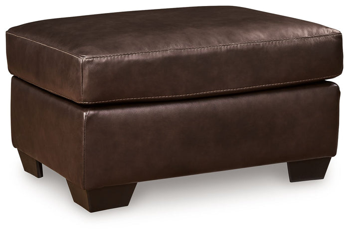 Santorine - Ottoman - Leather Match - Dark Brown image 1