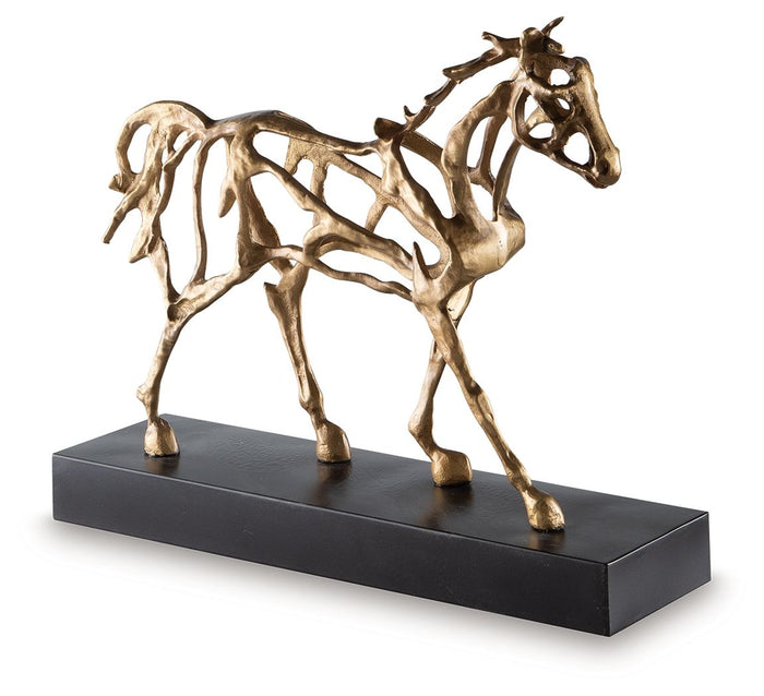 Grainville - Sculpture - Antique Gold Finish image 1