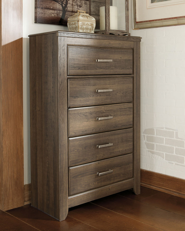 Juararo - Five Drawer Chest - Dark Brown image 3