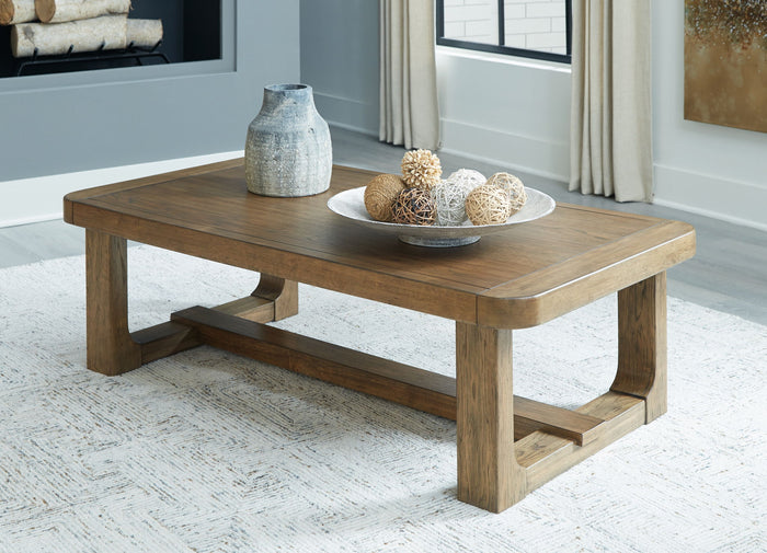Cabalynn - Rectangular Cocktail Table - Light Brown image 3