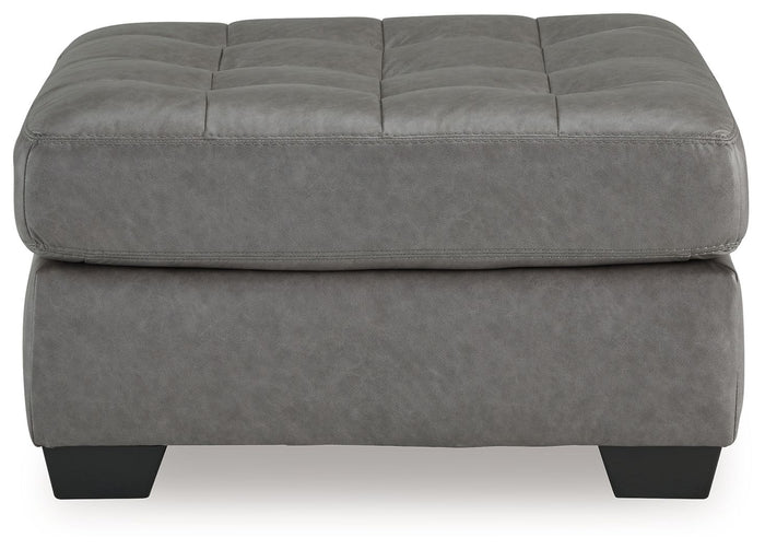 Clairette Court - Oversized Accent Ottoman - Alloy image 3