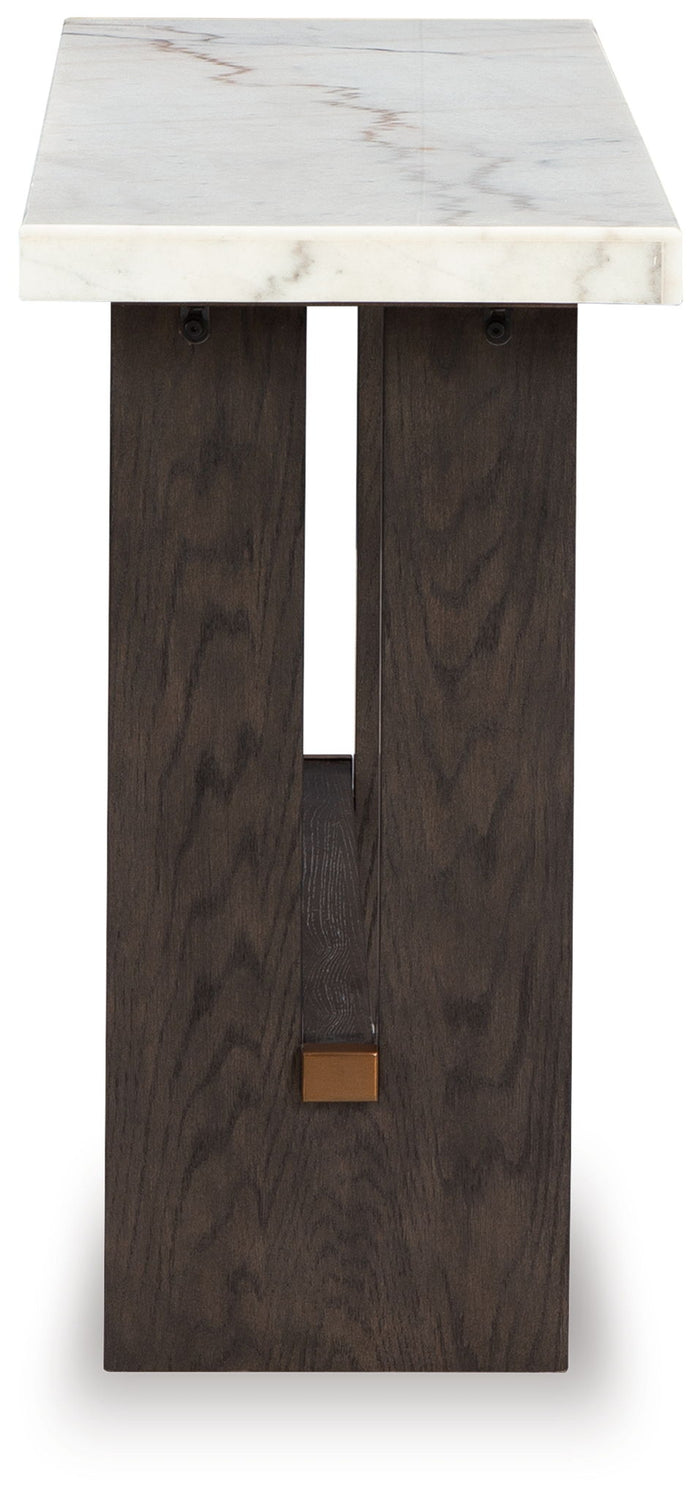Burkhaus - Sofa Table - White / Dark Brown image 3