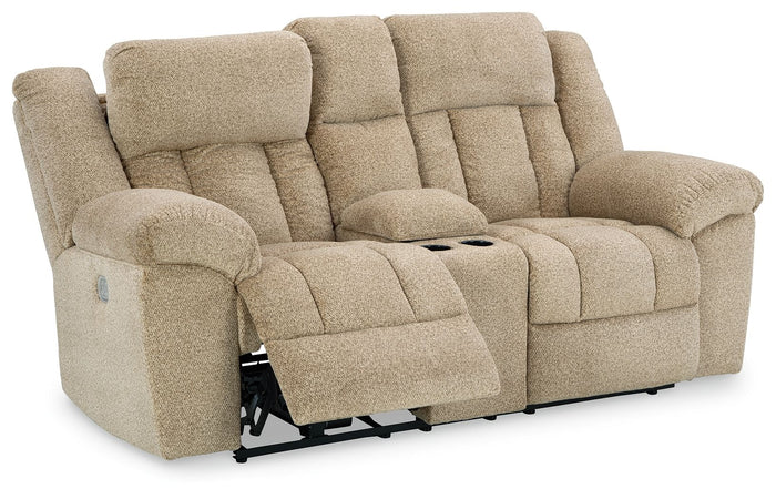 Tip-Off - Power Reclining Loveseat With Console / Adj Headrest image 4