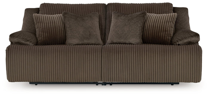 Top Tier - 2-Piece Sectional Reclining Loveseat - Chocolate image 1