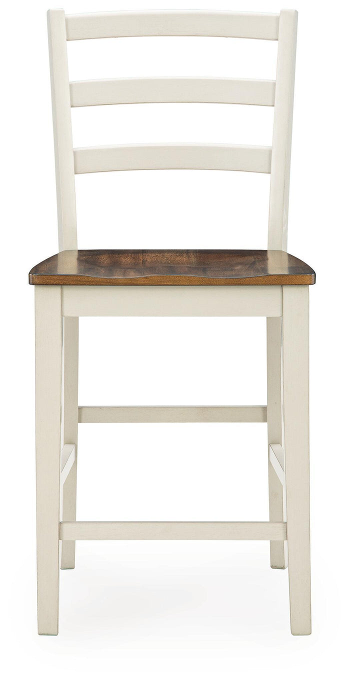 Brinfern - Barstool (Set of 2) - Brown / Antique White image 3