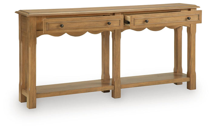 Whitmund - Console Sofa Table - Light Brown image 2