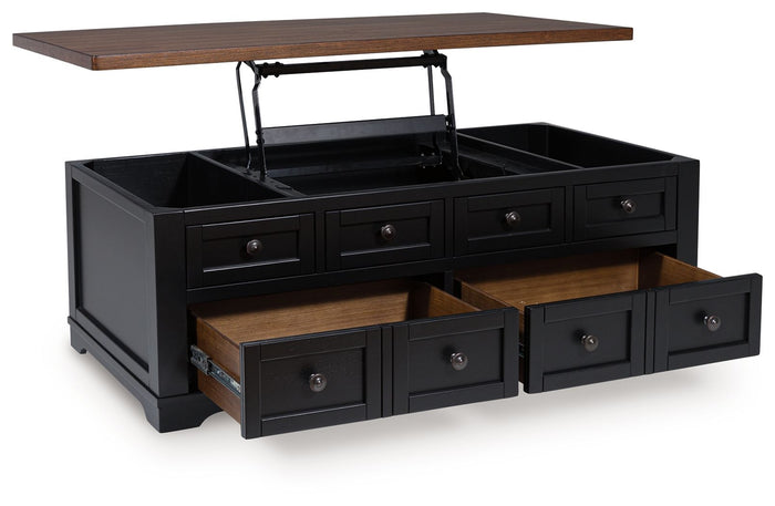 Wildenauer - Lift Top Cocktail Table - Brown / Black image 4