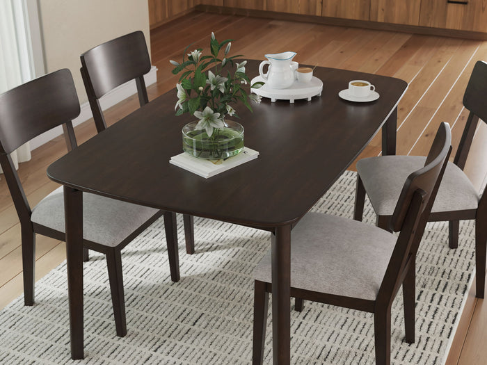 Mallenette - Dining Room Table Set (Set of 5) - Merlot image 2