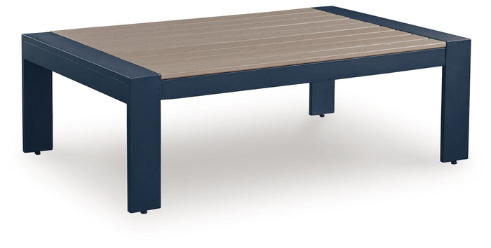 East Beach - Blue - Rectangular Cocktail Table image 1
