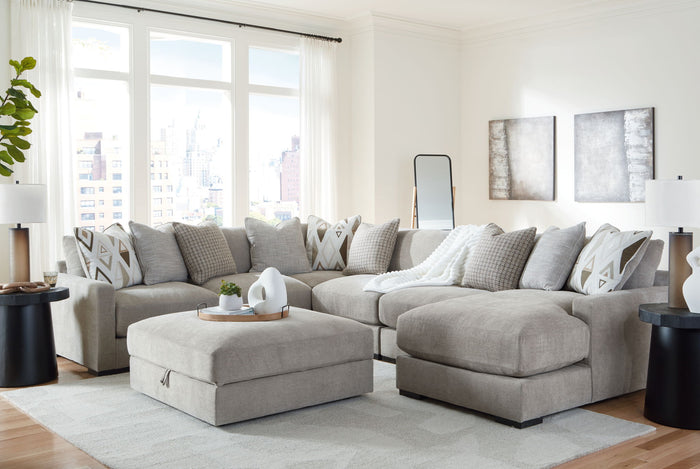 Aslan Court - Sectional With Ottoman Set image 3