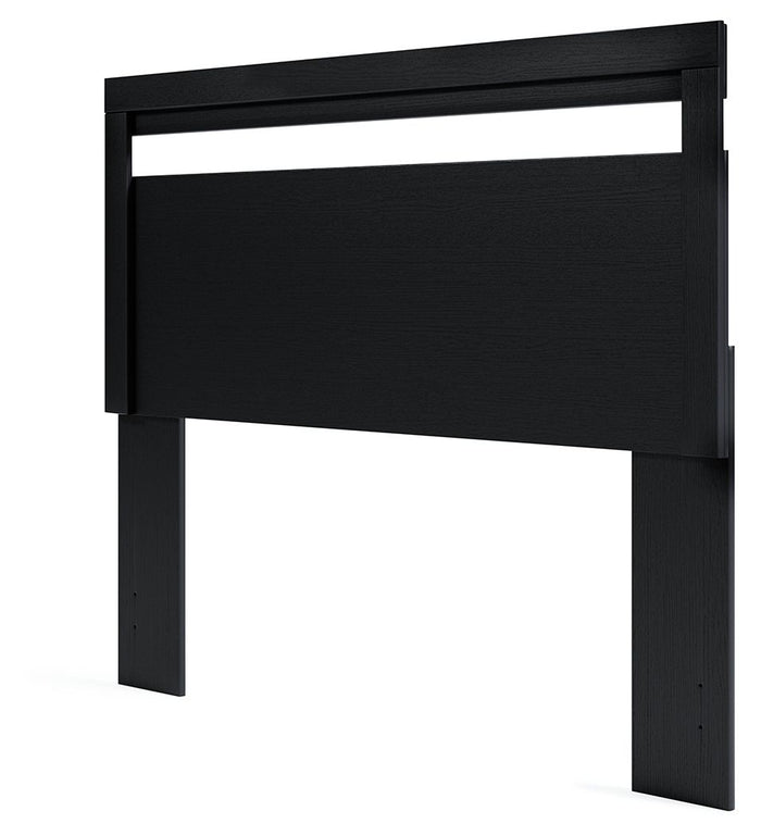 Finch - Queen Panel Headboard - Black image 1
